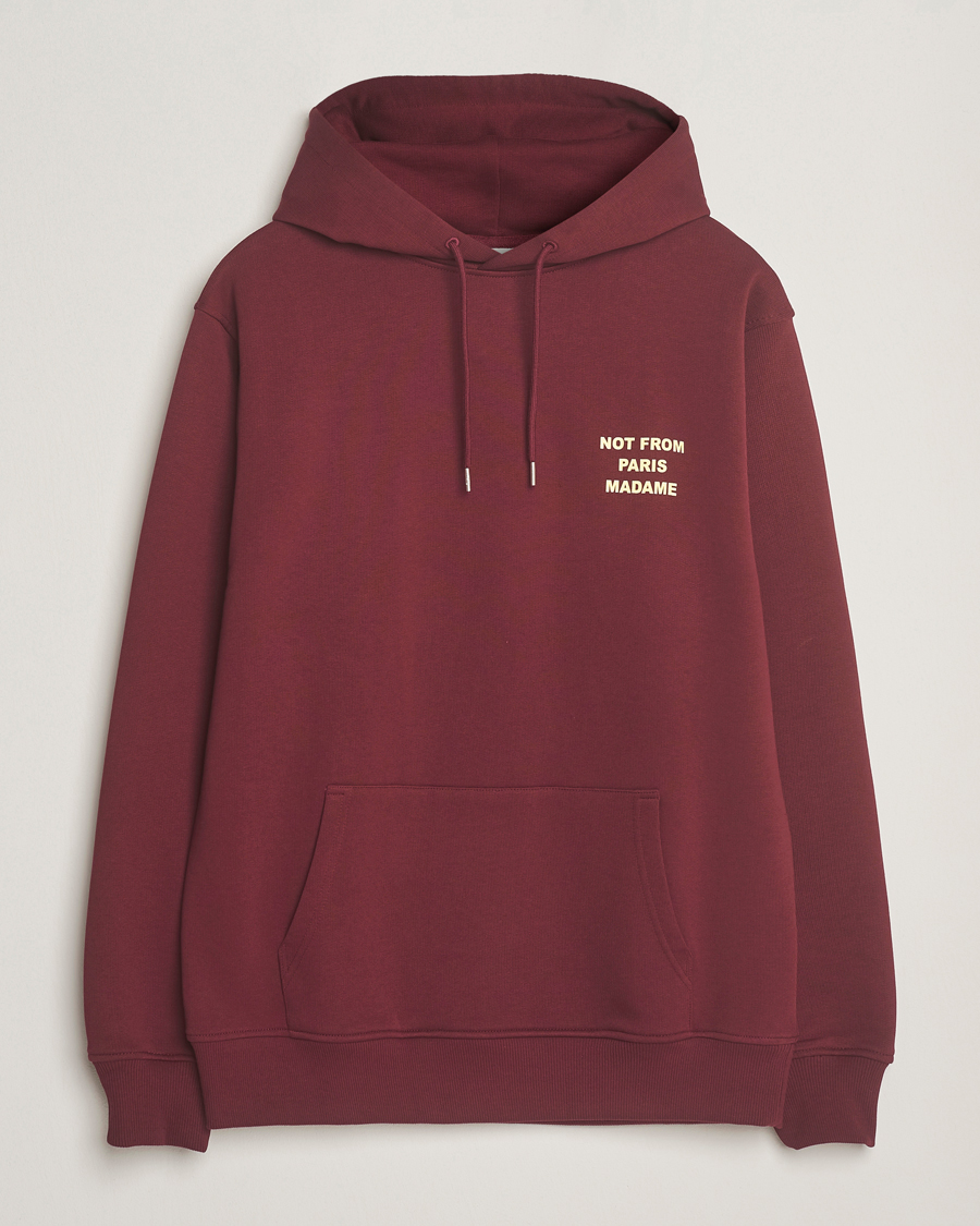 Men | Sweaters & Knitwear | Drôle de Monsieur | Slogan Hoodie Wine