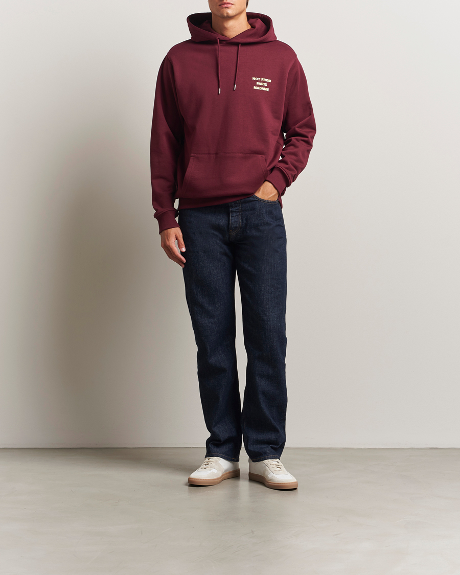Men | Sweaters & Knitwear | Drôle de Monsieur | Slogan Hoodie Wine
