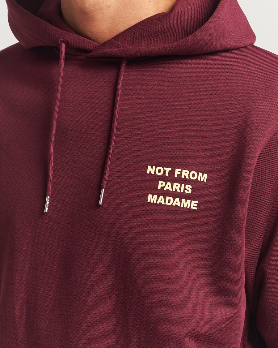 Men | Sweaters & Knitwear | Drôle de Monsieur | Slogan Hoodie Wine