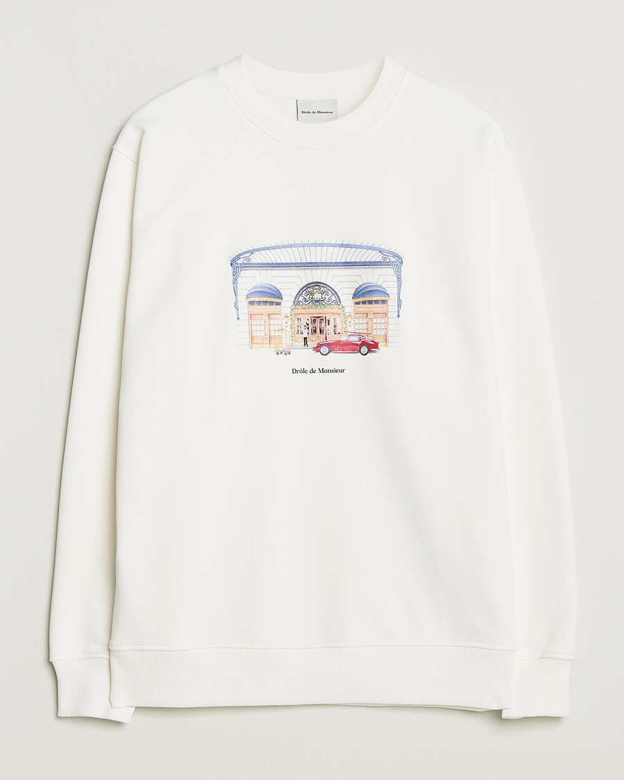 Men | Sweaters & Knitwear | Drôle de Monsieur | Palace Sweatshirt Off White