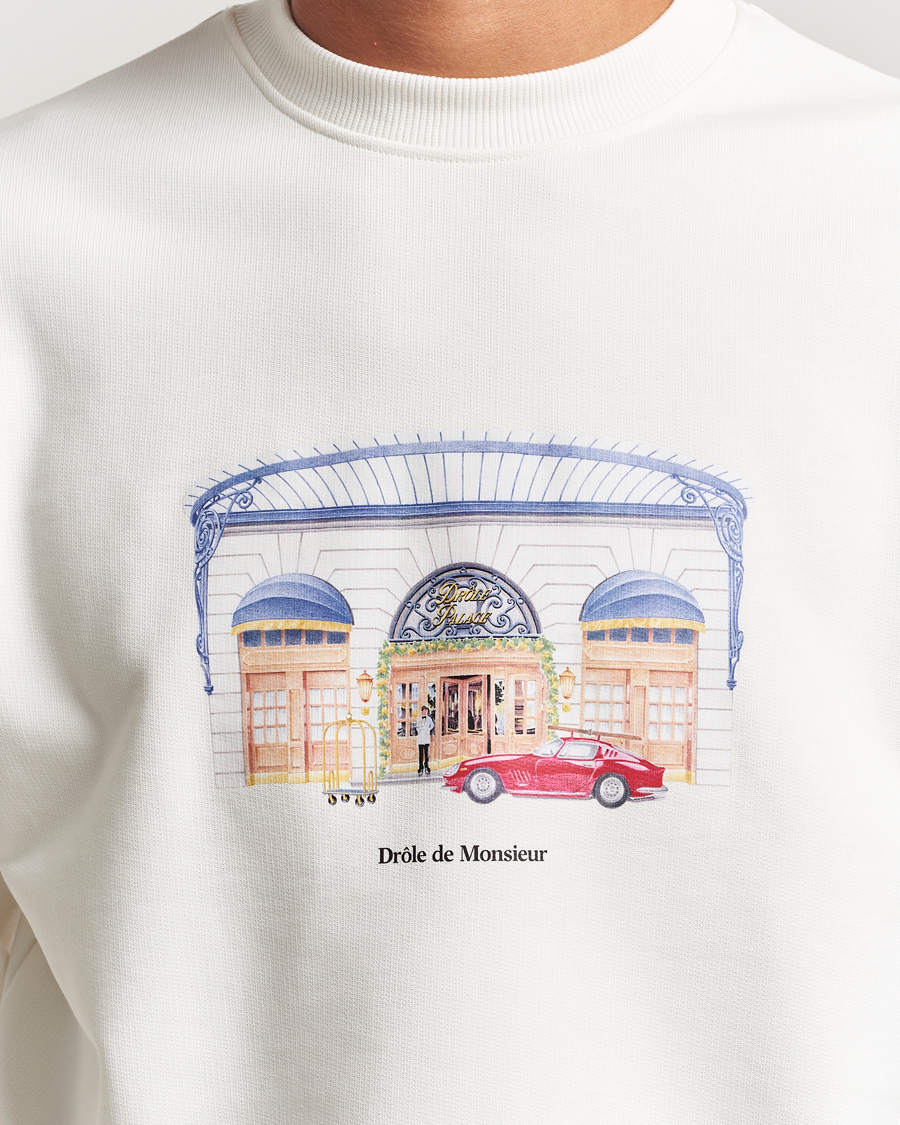 Men | Sweaters & Knitwear | Drôle de Monsieur | Palace Sweatshirt Off White