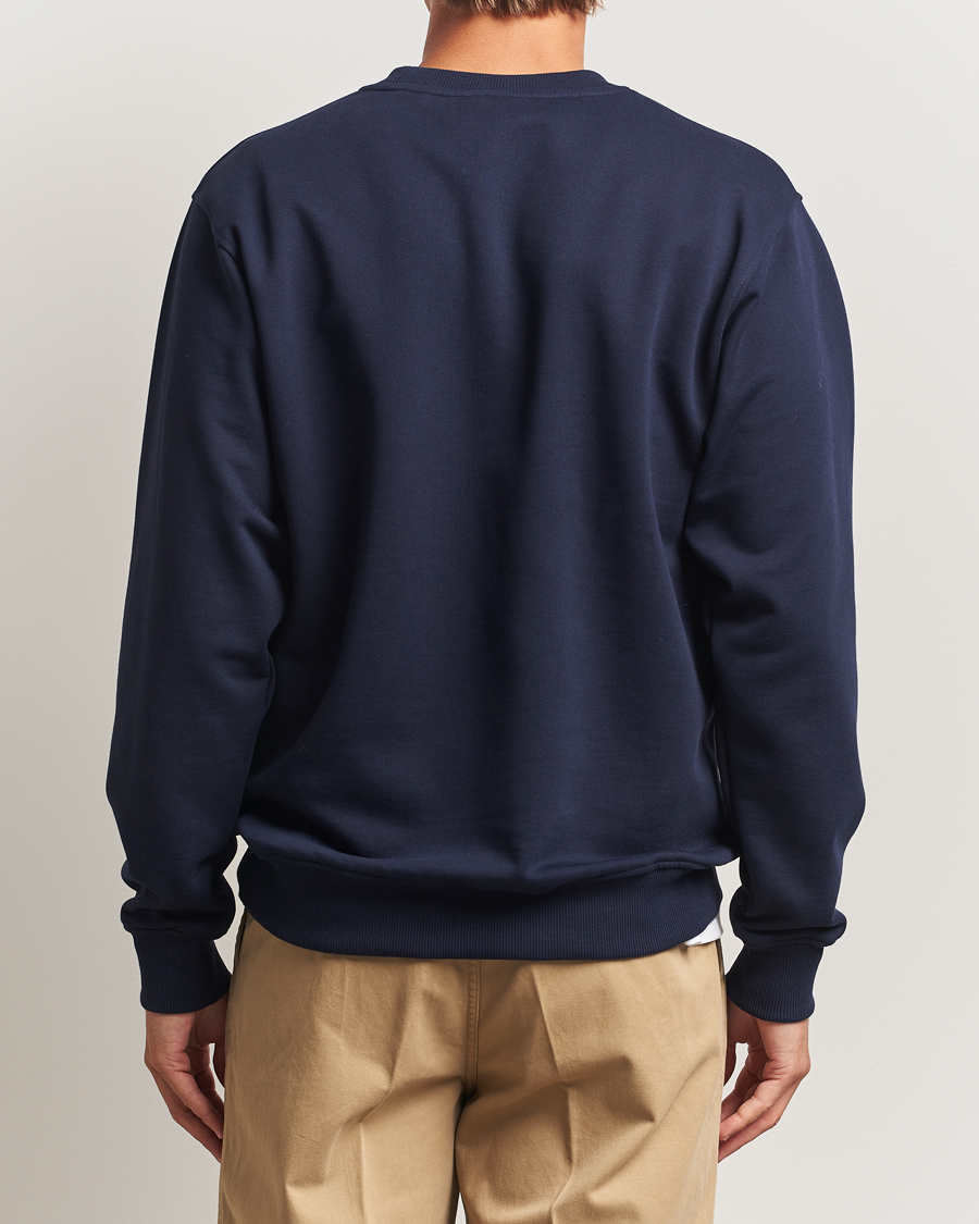 Men | Sweaters & Knitwear | Drôle de Monsieur | Poodle Sweatshirt Navy