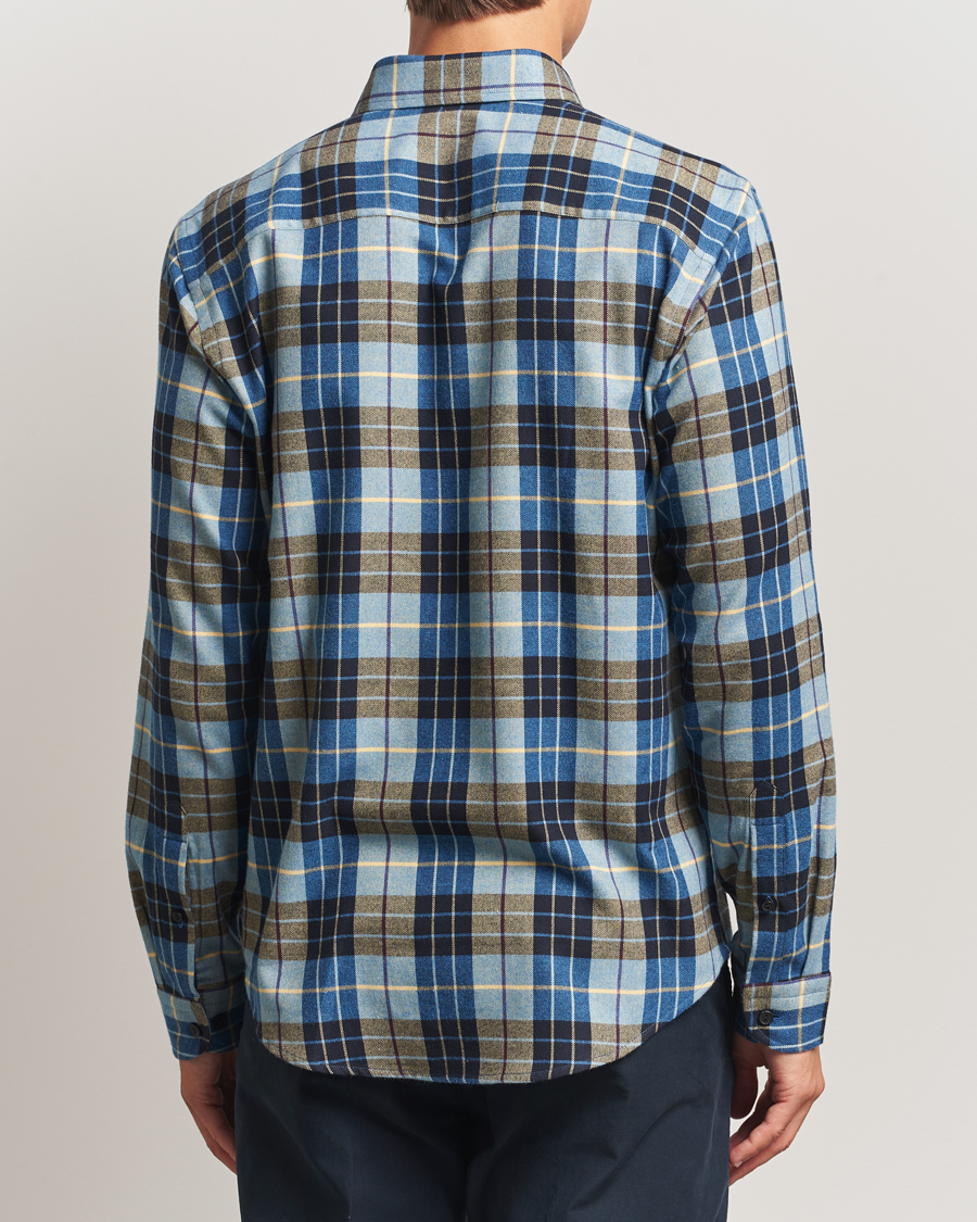 Men | Shirts | Eton | Casual Fit Checked Flannel Shirt Blue Multi
