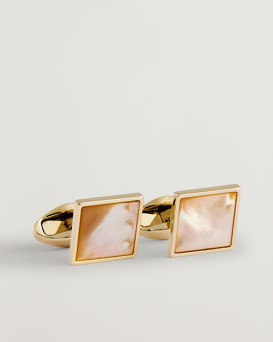 Men | Cufflinks | Eton | Mother of Pearl Cufflink Beige
