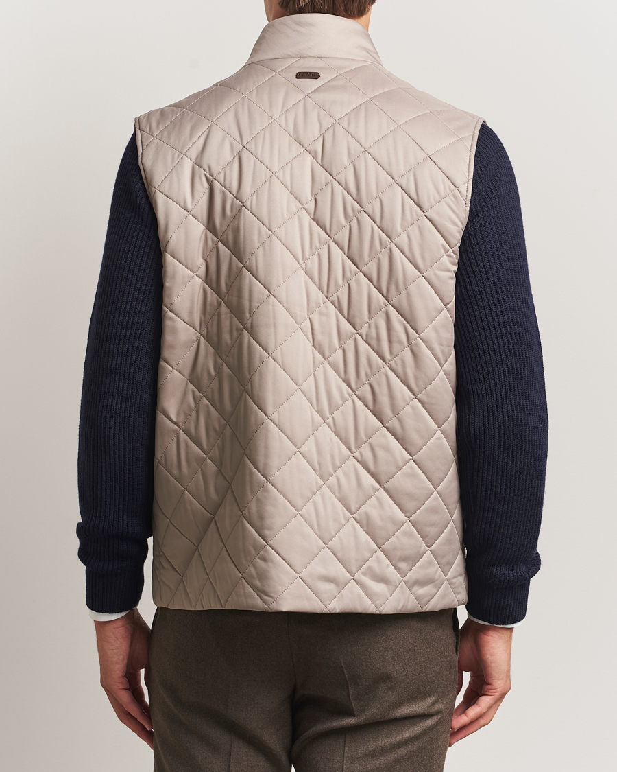 Men | Coats & Jackets | Eton | Quilted Shell Vest Beige