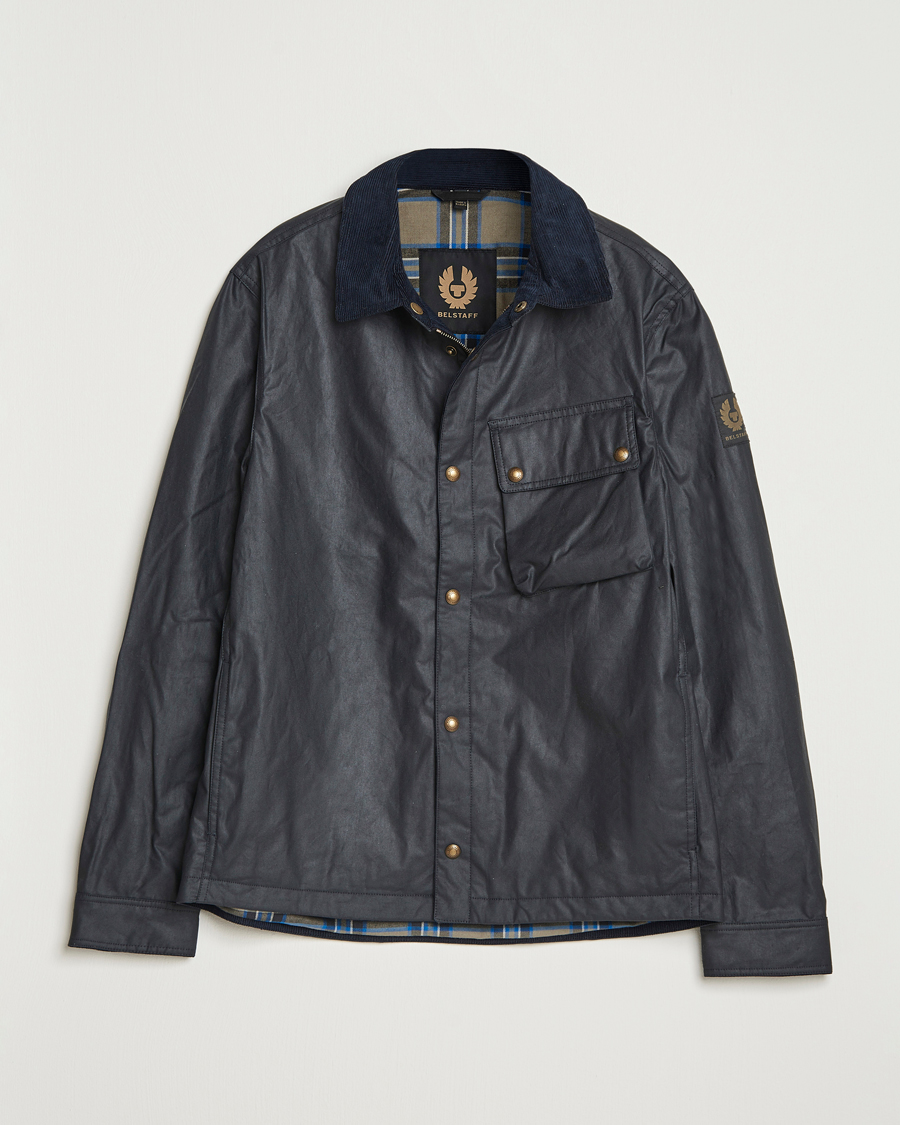 Men | Coats & Jackets | Belstaff | Ground Wax Jacket Dark Navy