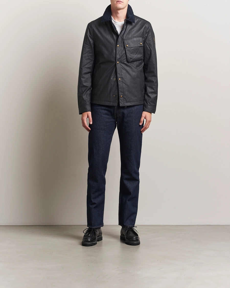 Men | Coats & Jackets | Belstaff | Ground Wax Jacket Dark Navy
