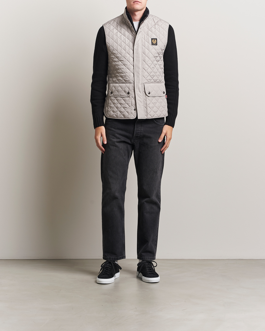Men | Gilets | Belstaff | Icon Gilet Cement Grey