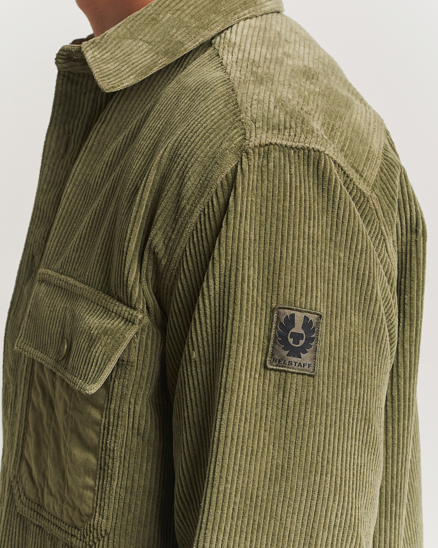 Men | Shirts | Belstaff | Fallgate Cord Overshirt True Olive
