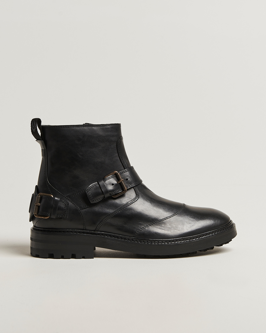 Men | Belstaff Trailmaster Leather Boot Black | Belstaff | Trailmaster Leather Boot Black