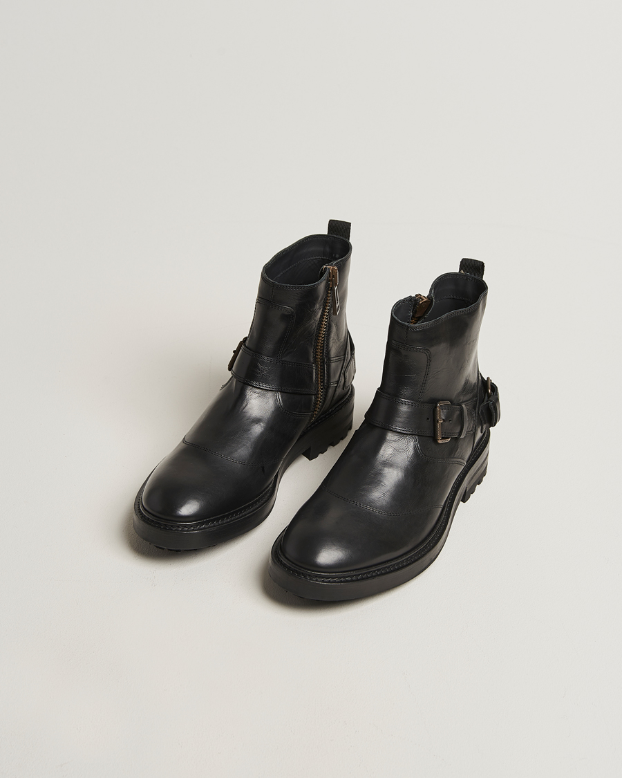Men | Belstaff Trailmaster Leather Boot Black | Belstaff | Trailmaster Leather Boot Black