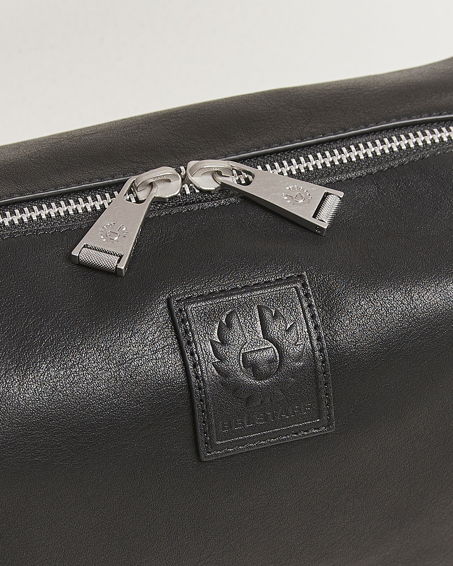 Men | Belstaff Maclagan Leather Wash Bag Black | Belstaff | Maclagan Leather Wash Bag Black