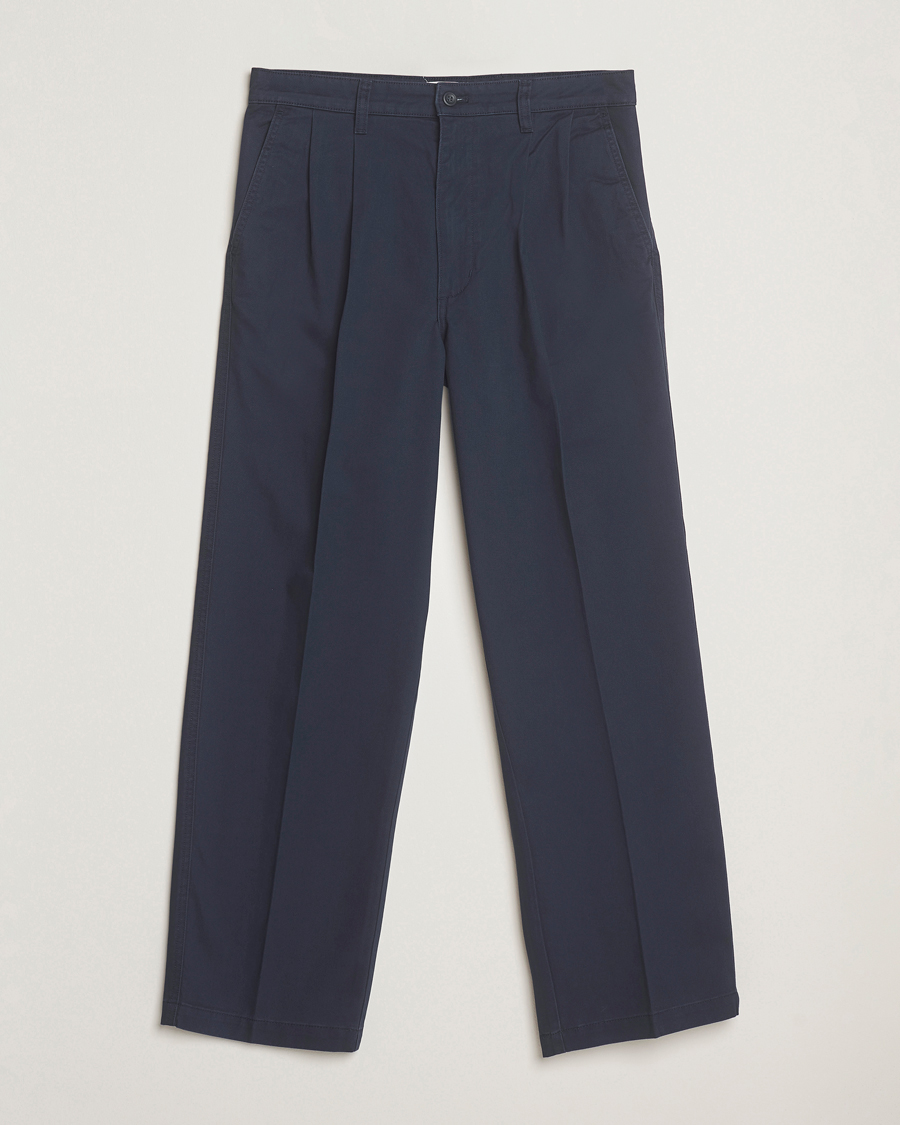 Men | Trousers | Dockers | Original Pleated Chino Loose Navy