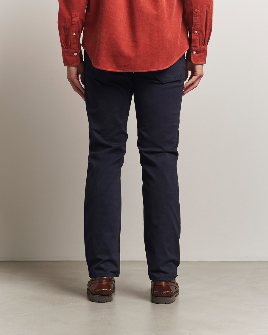 Men | Trousers | GANT | Regular Fit Moleskin 5-Pocket Trousers Evening Blue