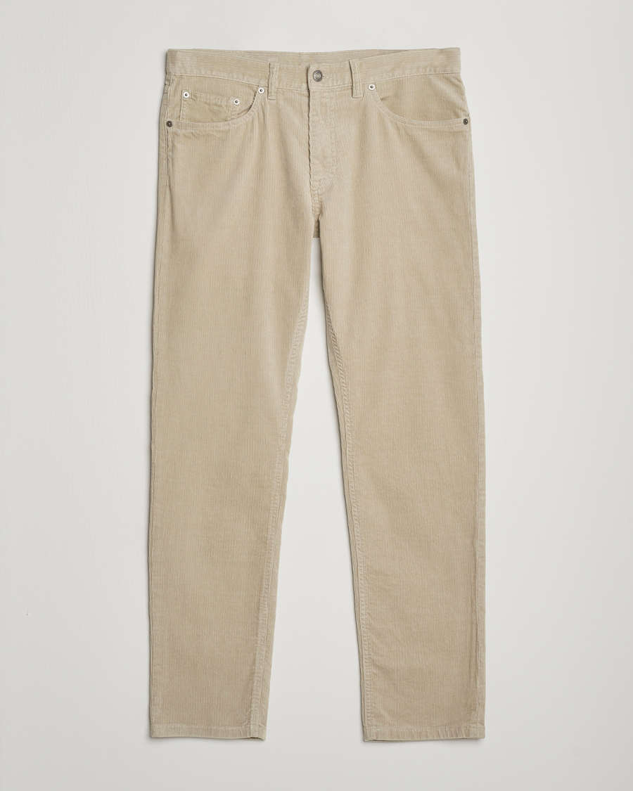 Men | Trousers | Gant | Cord 5-Pocket Jeans Greige