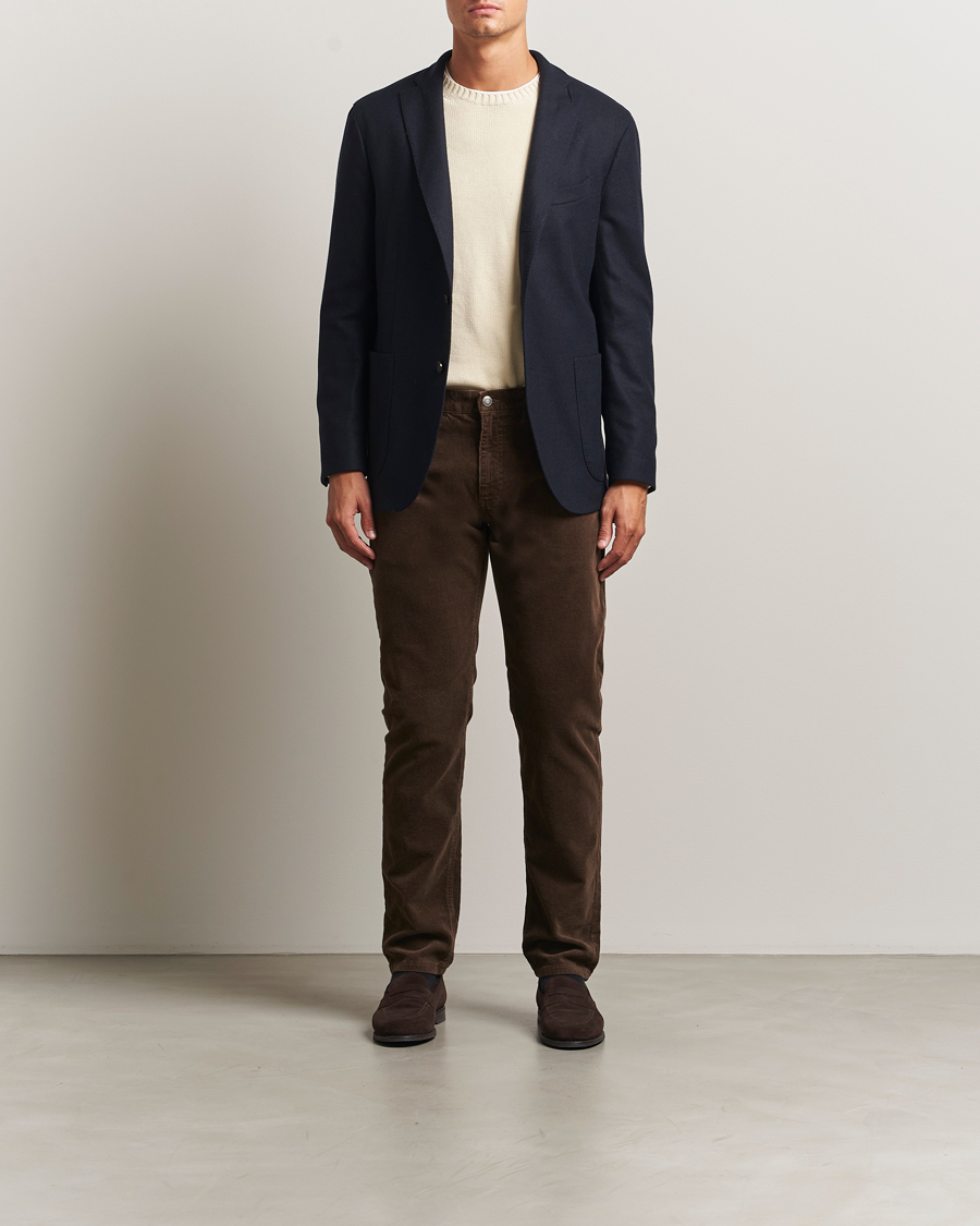 Men | Trousers | GANT | Cord 5-Pocket Jeans Rich Brown