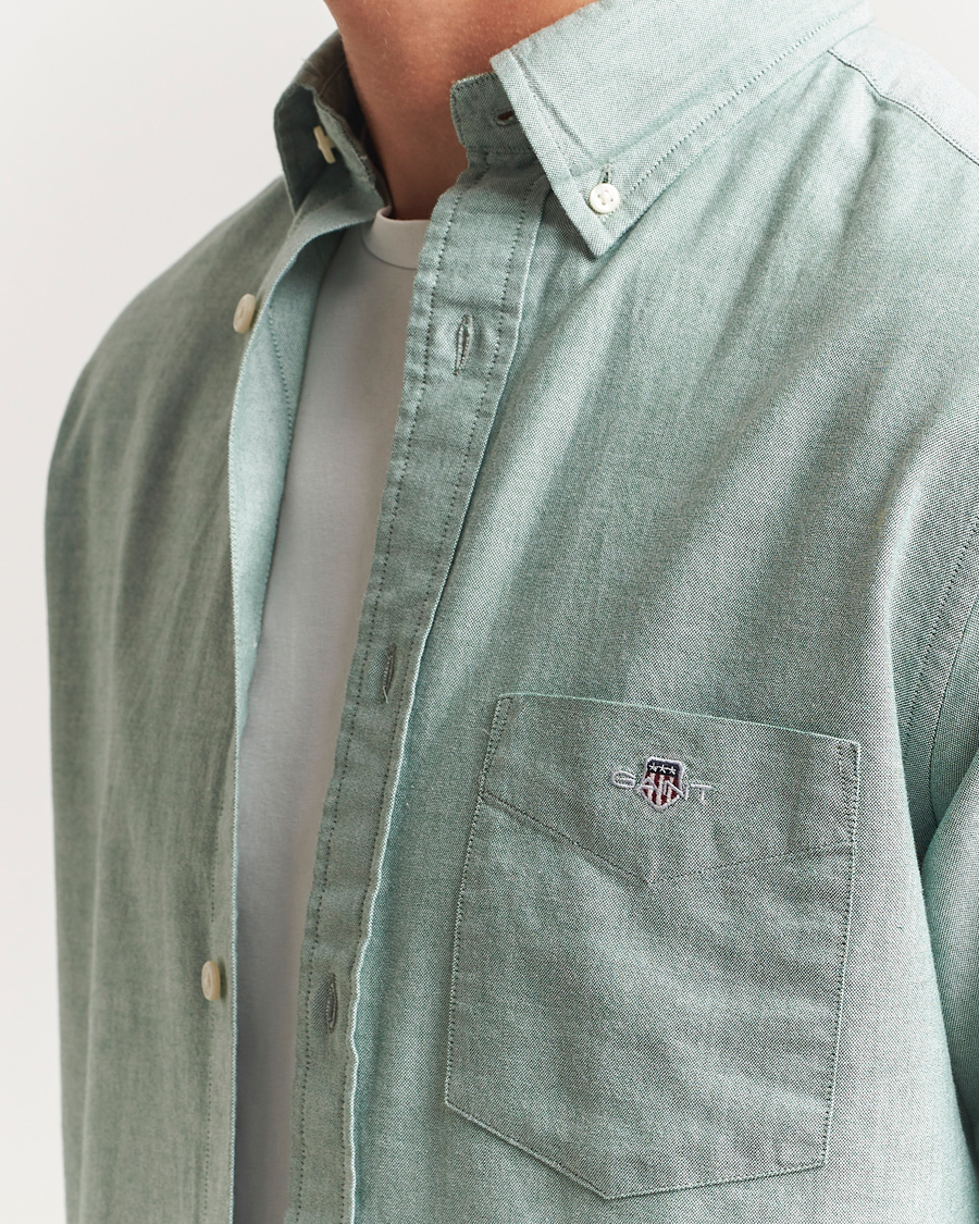 Men | Shirts | GANT | Regluar Fit Classic Oxford Shirt Forest Green