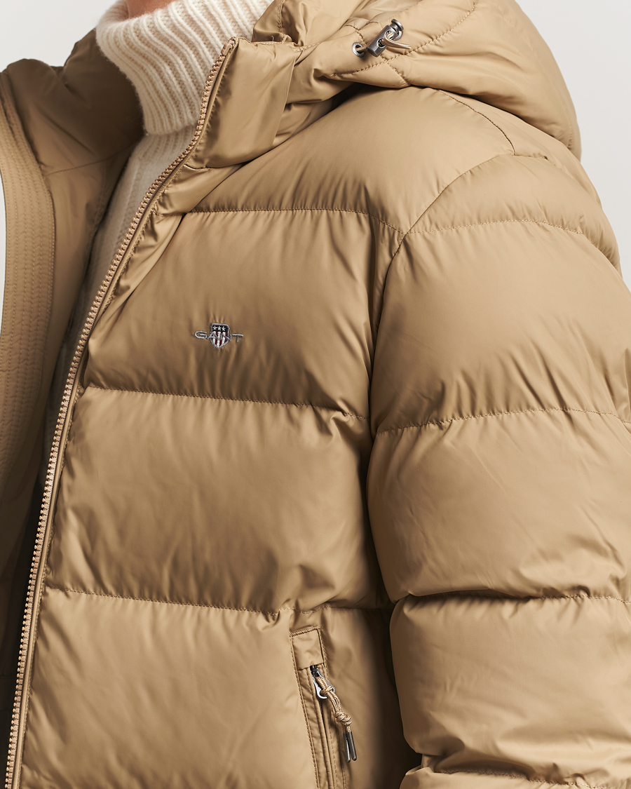 Men | Coats & Jackets | GANT | The Active Cloud Down Jacket Light Taupe