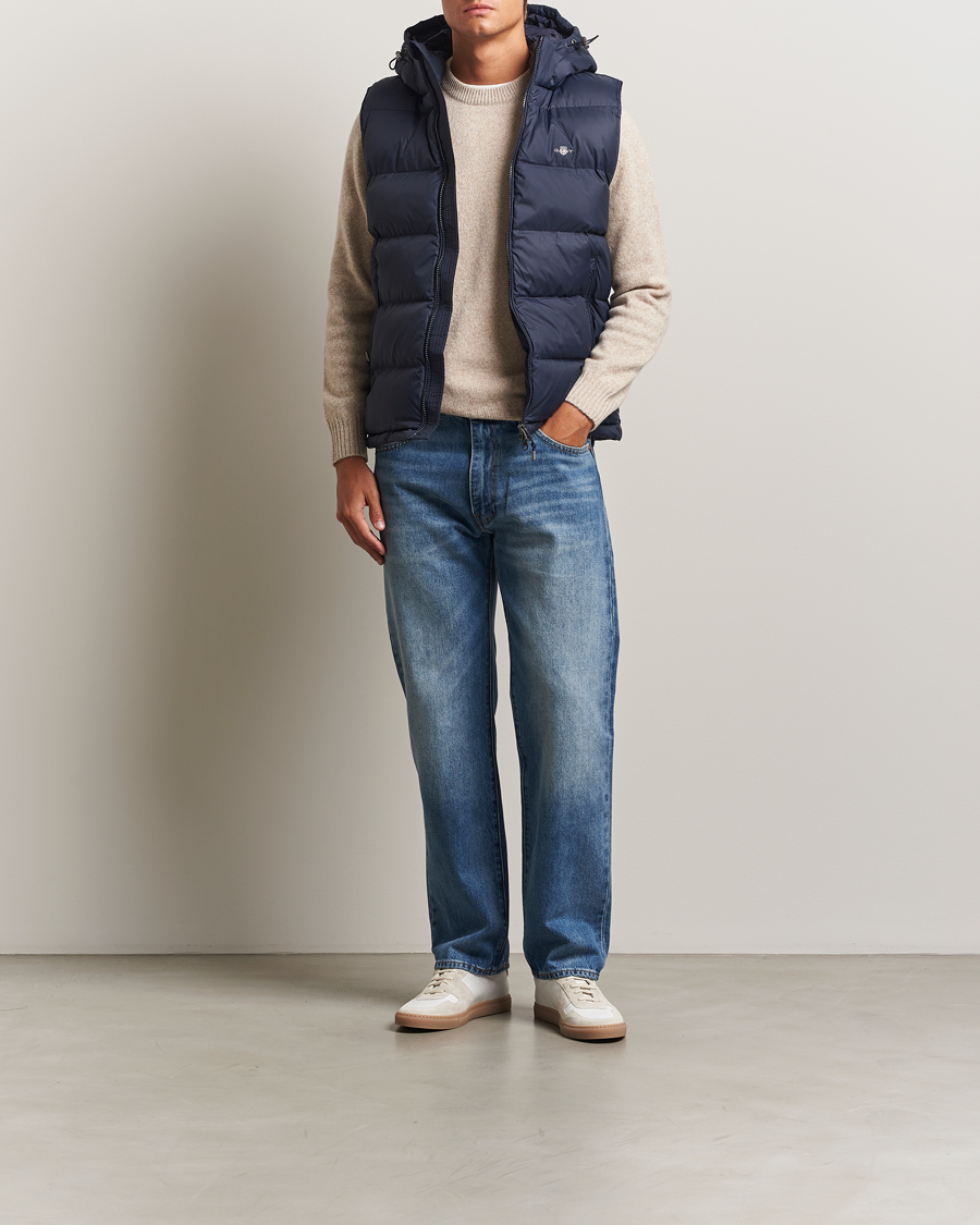 Men | Gilets | GANT | The Active Cloud Vest Evening Blue