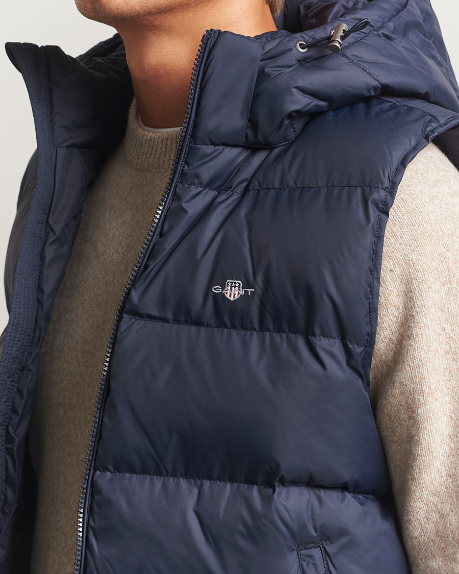 Men | Gilets | GANT | The Active Cloud Vest Evening Blue