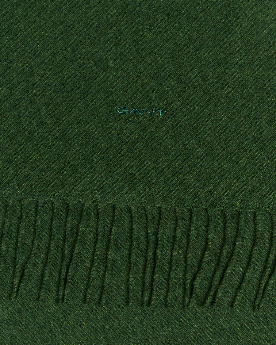 Men | GANT Wool Scarf Country Green | GANT | Wool Scarf Country Green