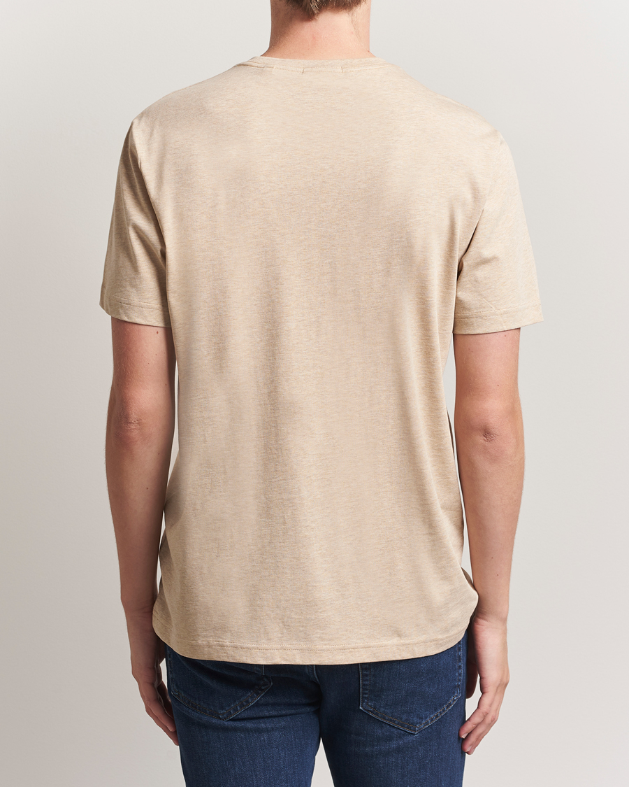Men | T-Shirts | GANT | The Original T-Shirt Khaki Melange