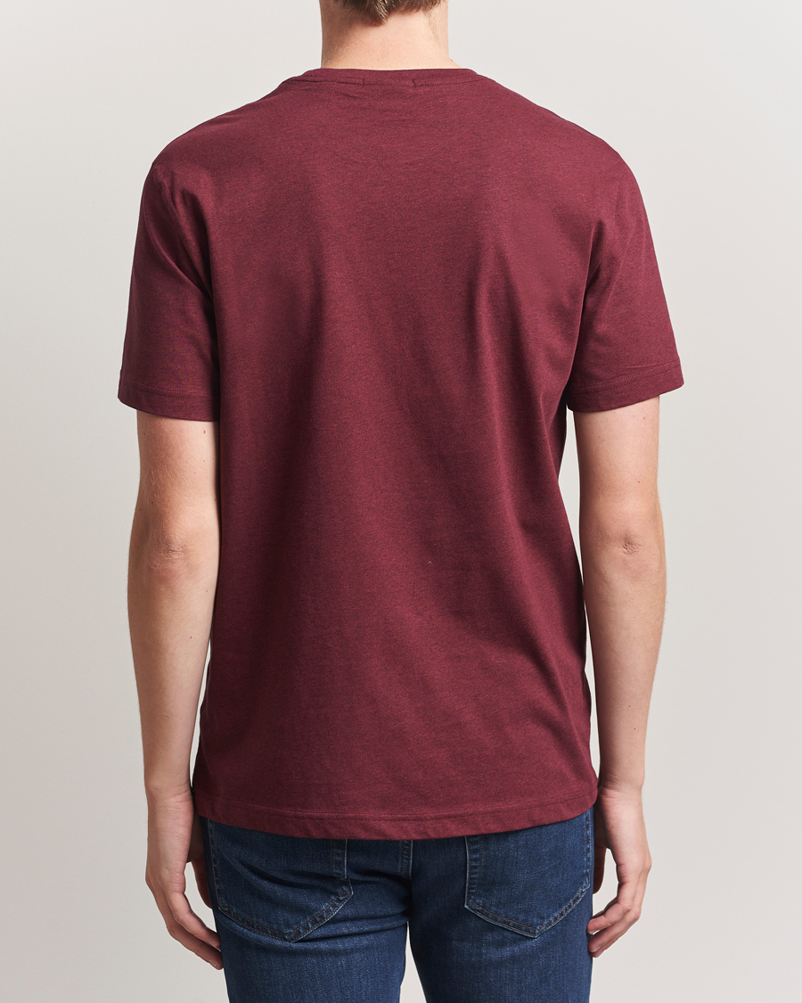 Men | T-Shirts | GANT | The Original T-Shirt Bordeaux Melange