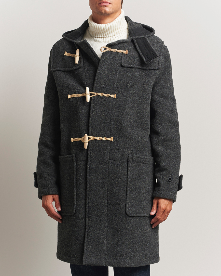 Men | Coats & Jackets | Gloverall | 575 Monty Original Duffle Coat Charcoal