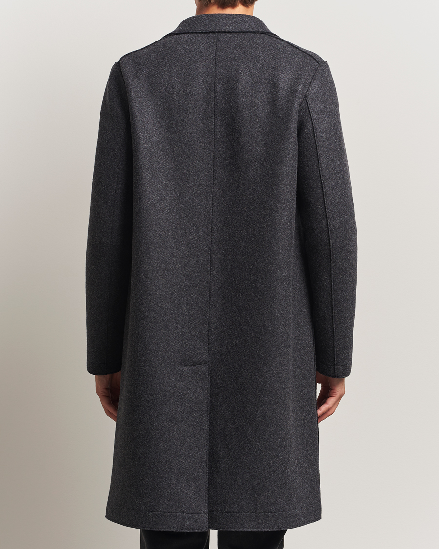Harris Wharf London Cashmere Blend Overcoat Anthracite at