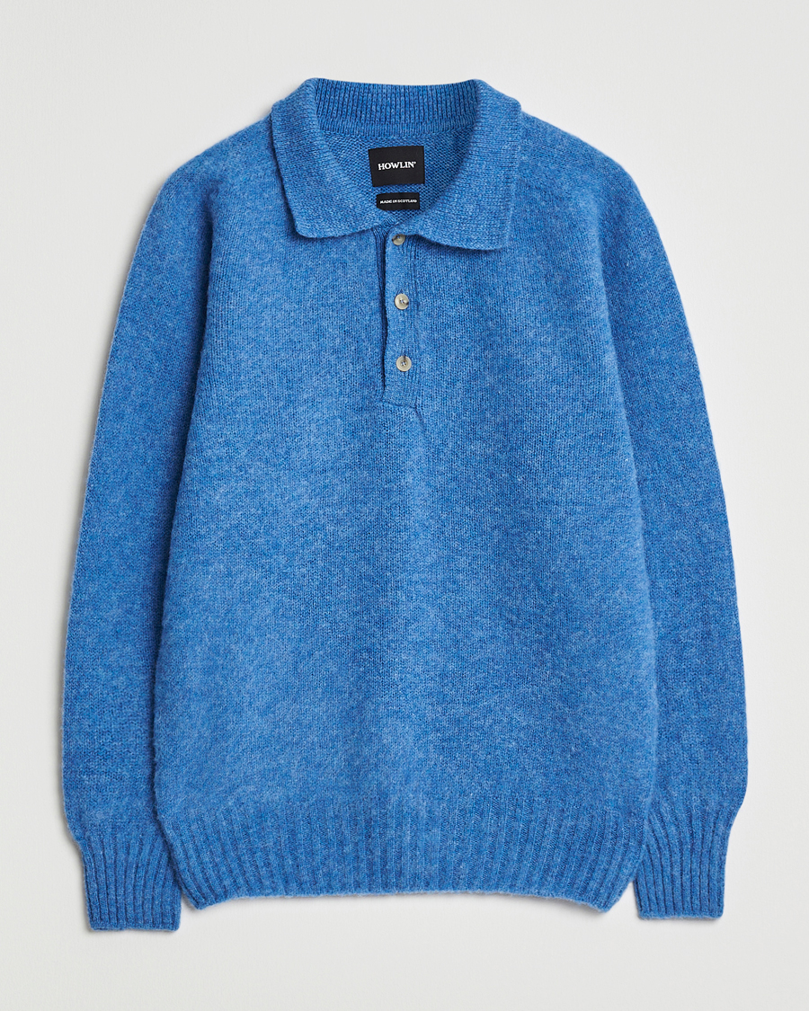 Men | Sweaters & Knitwear | Howlin' | Brushed Wool Polo Apollo