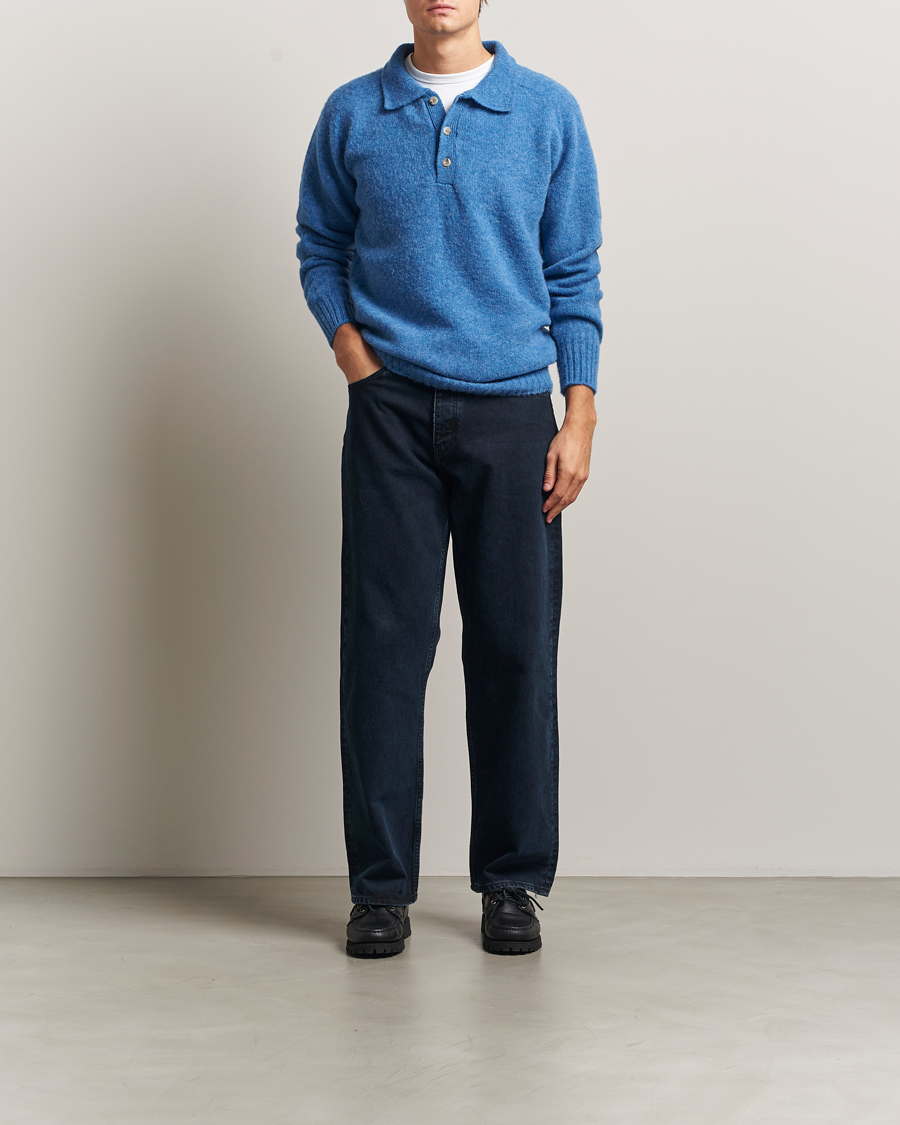 Men | Sweaters & Knitwear | Howlin' | Brushed Wool Polo Apollo