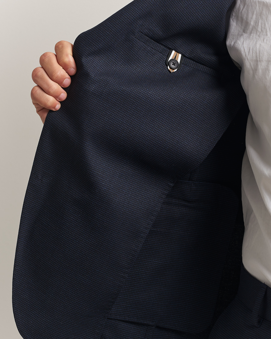 Men | Suits | BOSS BLACK | Huge Wool Suit Dark Blue