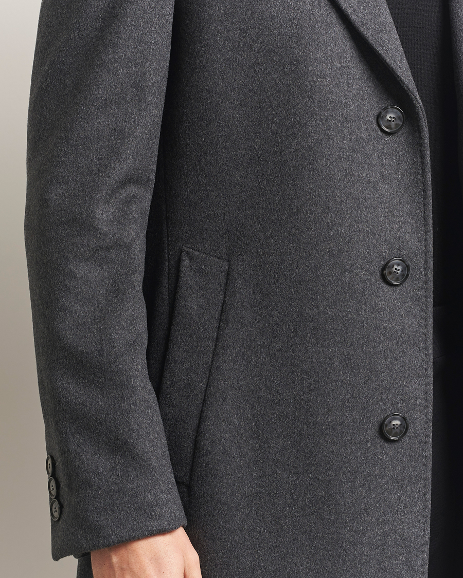 Men | Coats & Jackets | BOSS BLACK | Hyde Wool Coat Medium Grey