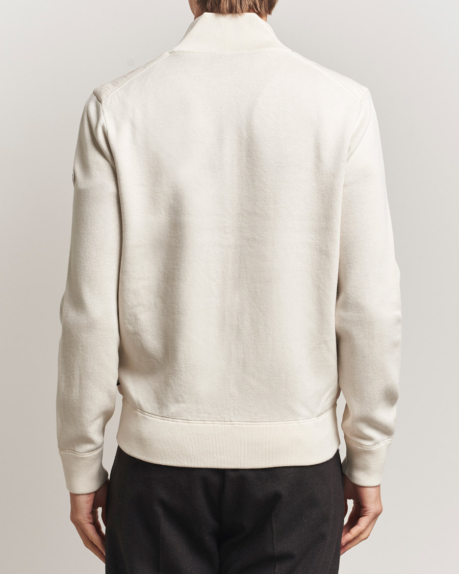 Men | Sweaters & Knitwear | BOSS BLACK | Hernest Hybrid Full Zip Open White