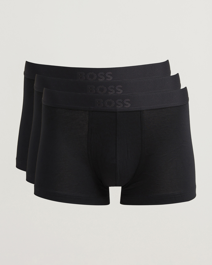 Men | Underwear & Socks | BOSS BLACK | 3-Pack One Trunk Black