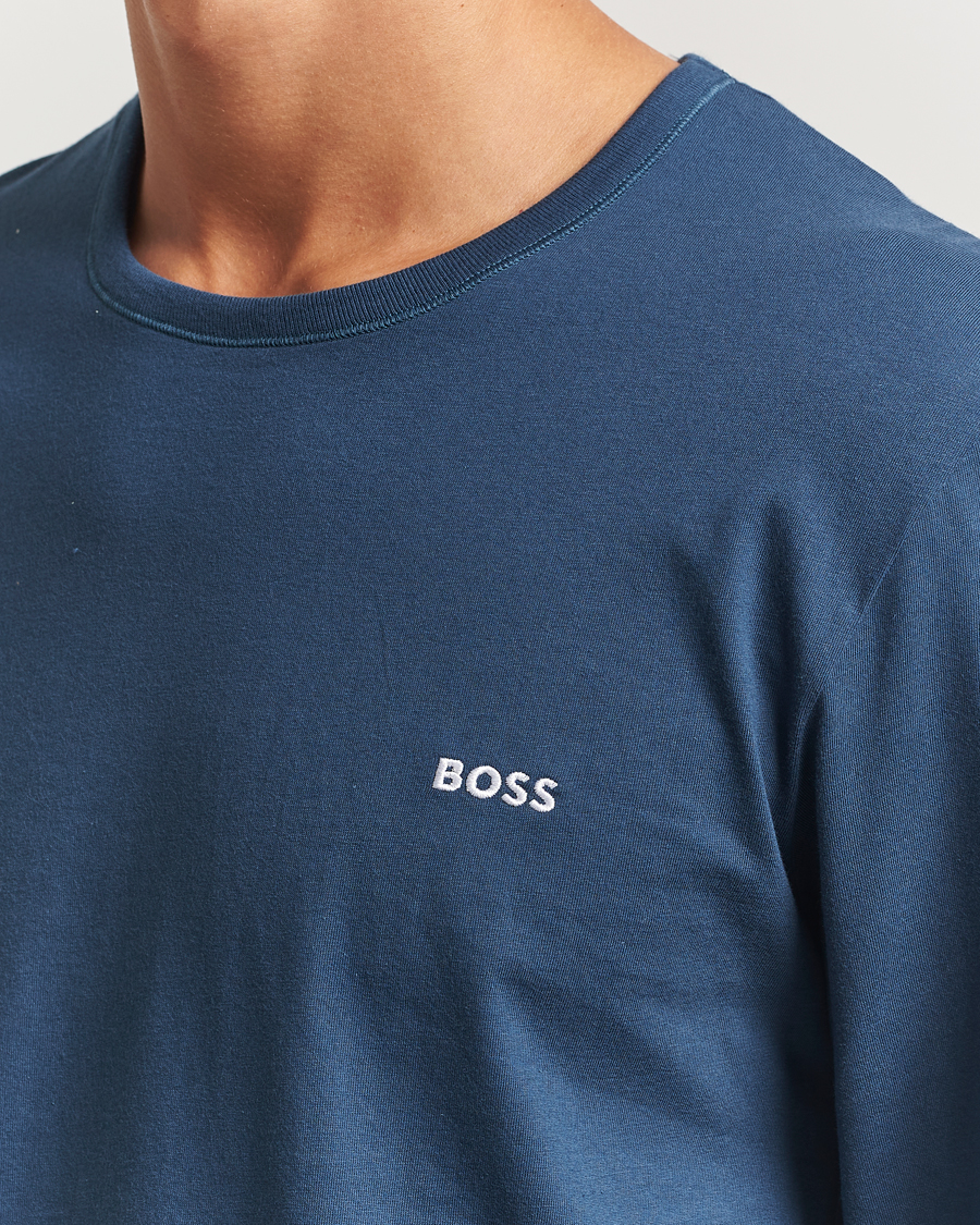 Men | T-Shirts | BOSS BLACK | 3-Pack Long Sleeve T-Shirt Grey/Blue/Black