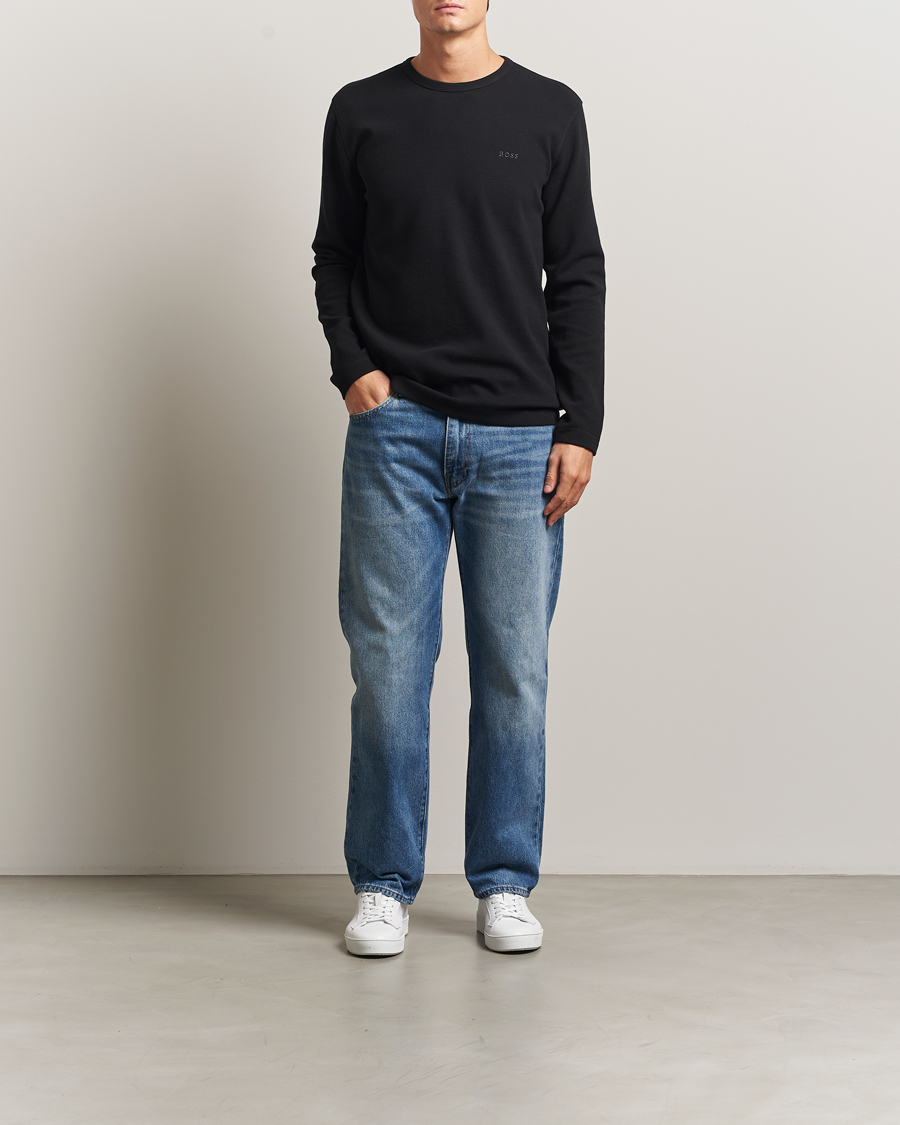 Men | Sweaters & Knitwear | BOSS ORANGE | Tempesto Sweater Black
