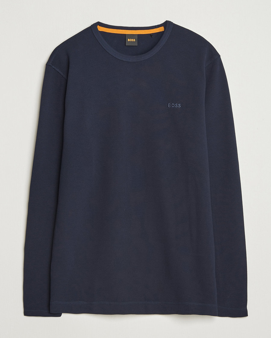 Men | Sweaters & Knitwear | BOSS ORANGE | Tempesto Sweater Dark Blue