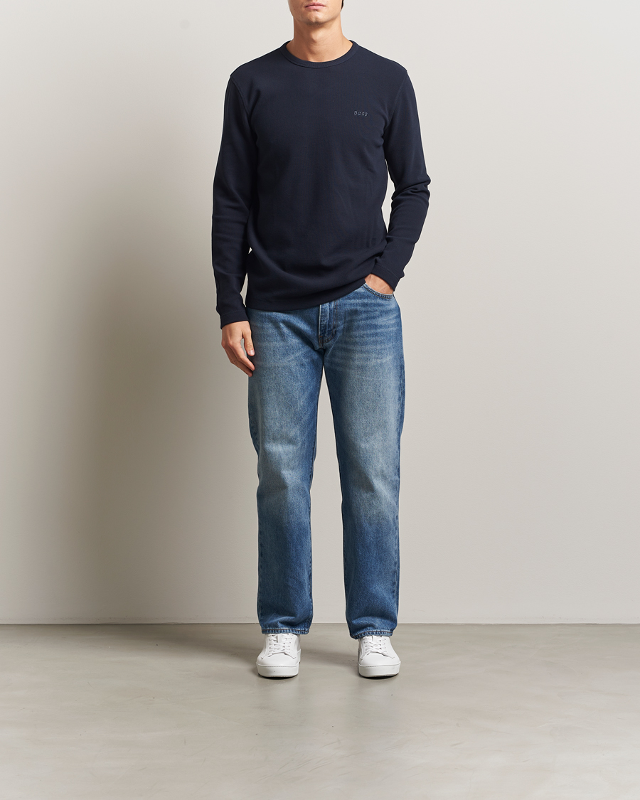 Men | Sweaters & Knitwear | BOSS ORANGE | Tempesto Sweater Dark Blue