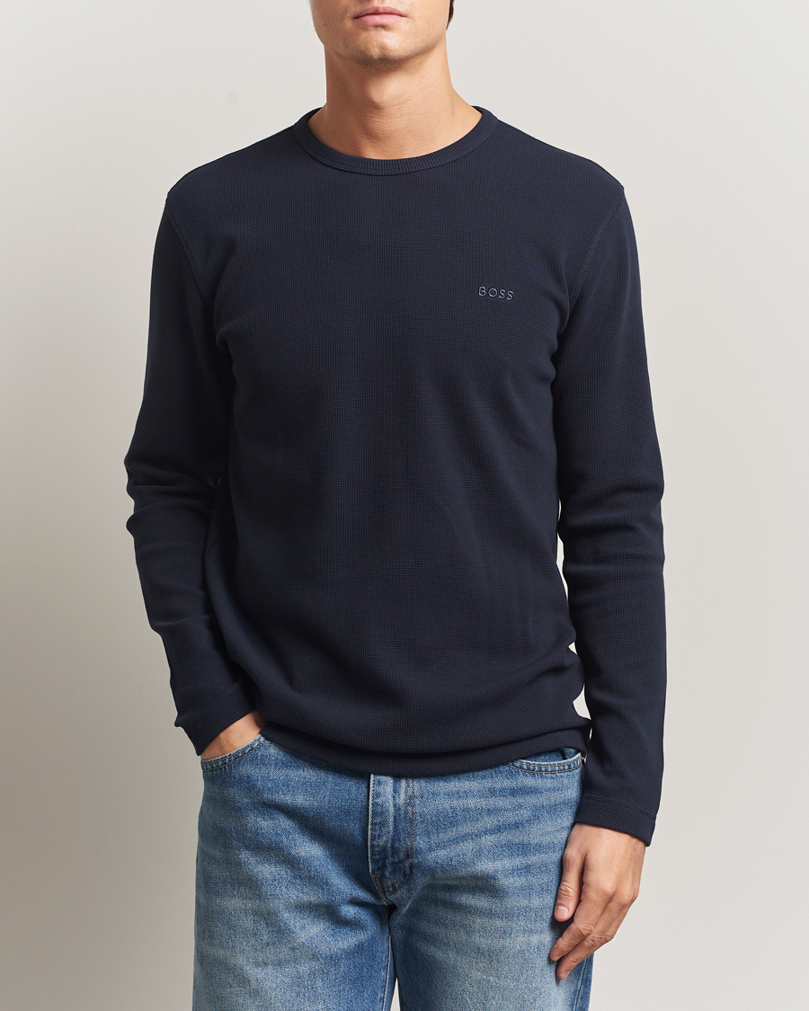 Men | Sweaters & Knitwear | BOSS ORANGE | Tempesto Sweater Dark Blue