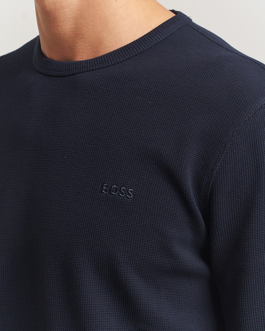 Men | Sweaters & Knitwear | BOSS ORANGE | Tempesto Sweater Dark Blue