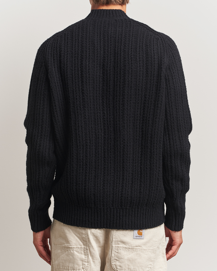 Men | Sweaters & Knitwear | BOSS ORANGE | Kortho Wool Knitted Cardigan Black