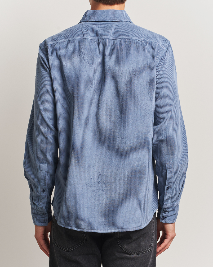 Men | Shirts | BOSS ORANGE | Relegant Corduroy Shirt Open Blue