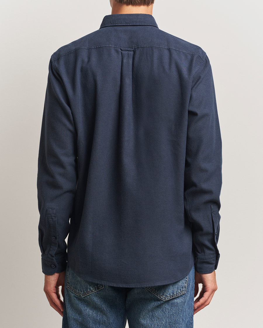 Men | Shirts | BOSS ORANGE | Rickert Brushed Cotton Shirt Dark Blue