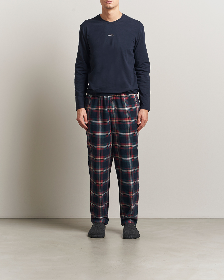 Men | Pyjamas & Robes | BOSS BLACK | Long Sleeve Pyjama Set Open Blue