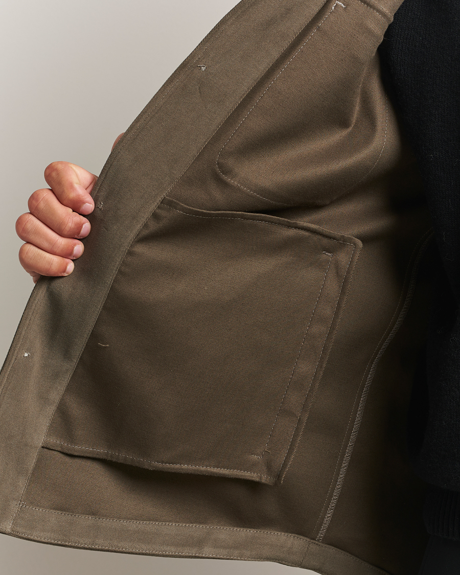 Men | Shirts | BOSS BLACK | Carper Cotton Overshirt Open Brown