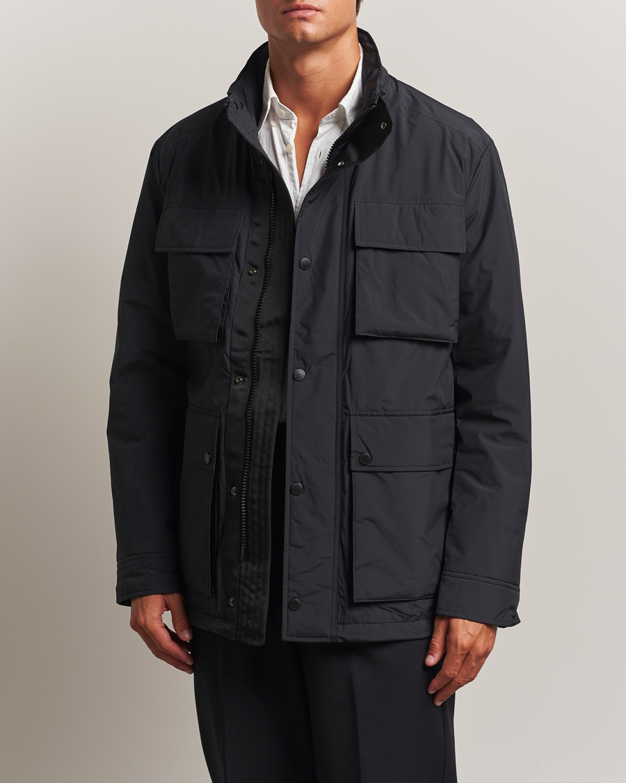 J.Lindeberg Aiden 2L Padded Field Jacket Black at CareOfCarl.com