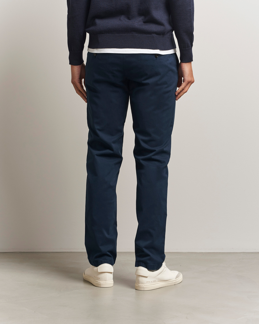 Men | Trousers | J.Lindeberg | Ched Cotton Stretch Chinos Navy