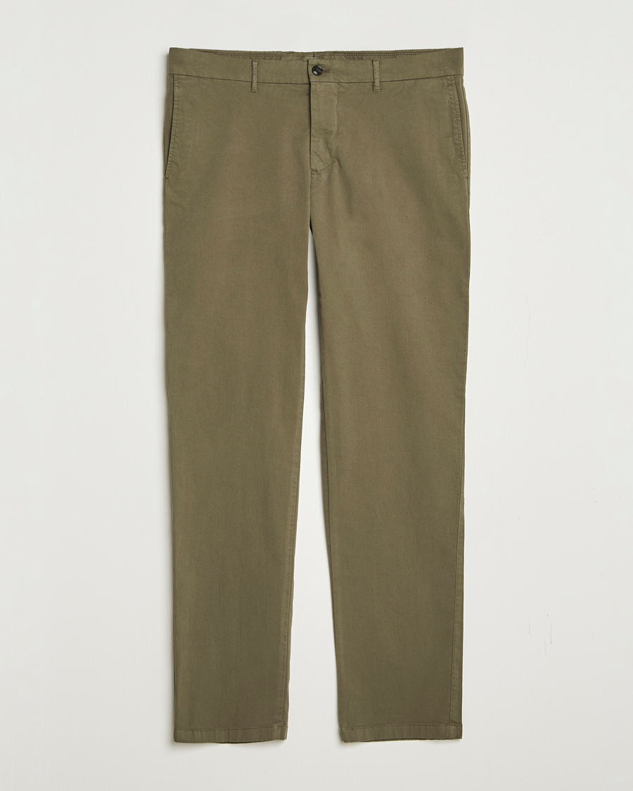 Men | Trousers | J.Lindeberg | Ched Cotton Stretch Chinos Forest Green