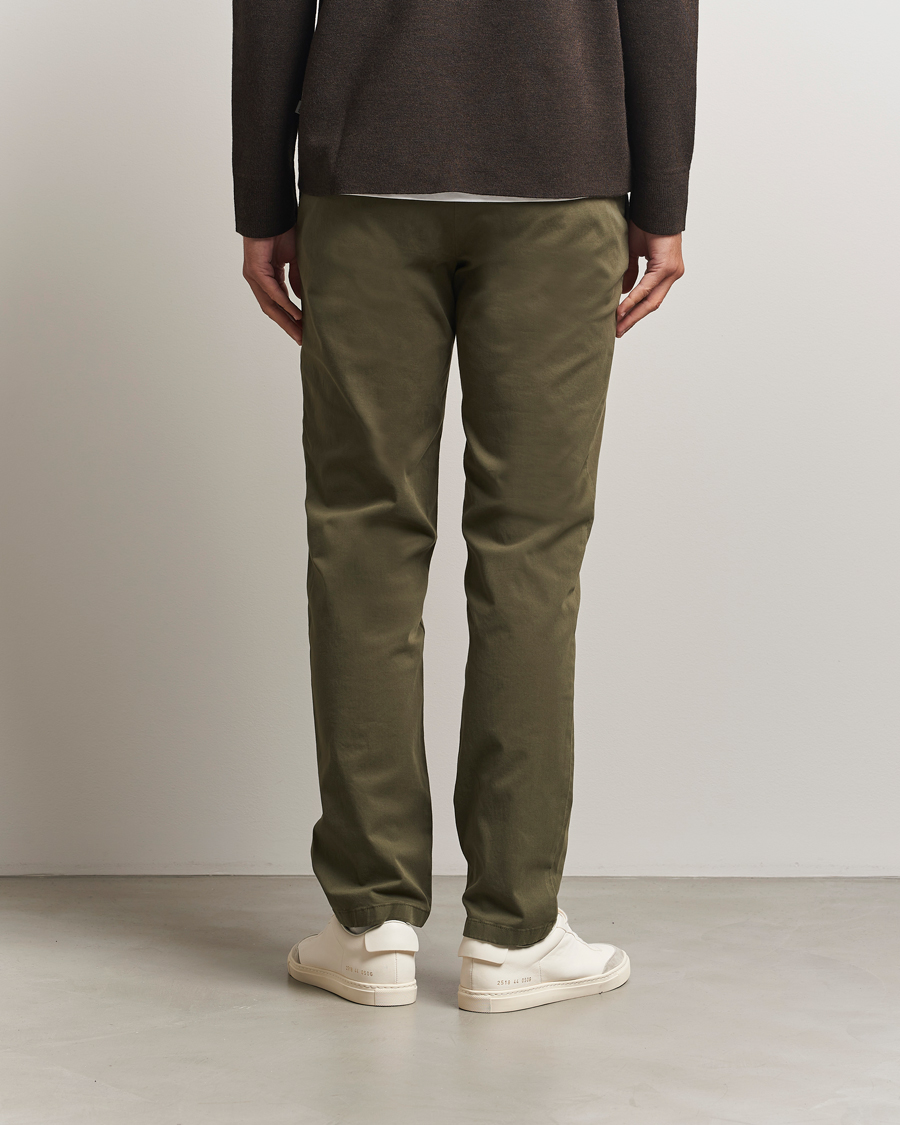 Men | Trousers | J.Lindeberg | Ched Cotton Stretch Chinos Forest Green